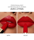 Buzëkuq refill Guerlain Rouge G, përfundim satinë velvet, personalizueshëm