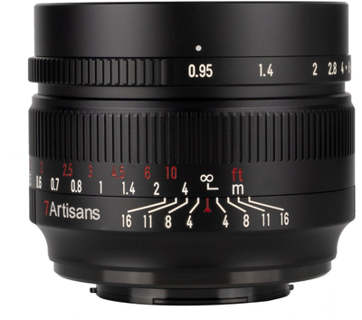 Објектив 7artisans Photoelectric 50mm f/0.95, Micro Four Thirds, рачен, црн