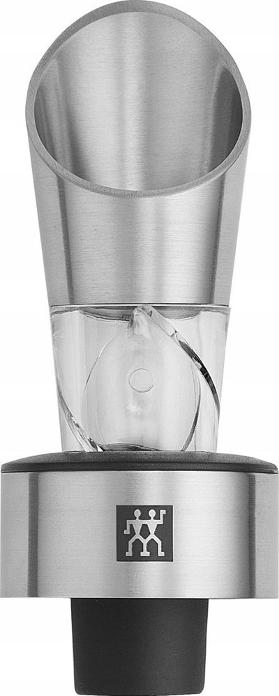 Aerator vere Zwilling 3 në 1, me derdhje dhe tapë, inox argjendi
