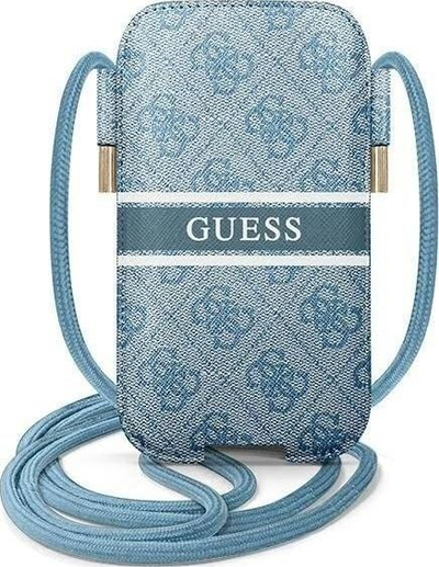 Çantë telefoni Guess 4G Stripe GUPHL4GDBL, deri 6.7\", hardcase, blu