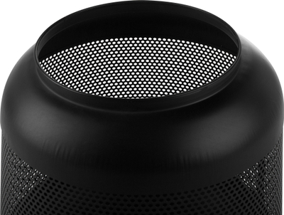 Vatër zjarri me qymyr VEER Charcoal Fire Pit, trup çeliku, për oborr, ngjyrë e zezë