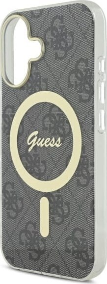 Mbulesë telefoni Guess GUHMP16MH4STK për iPhone 16 Plus 6.7", MagSafe, e zezë