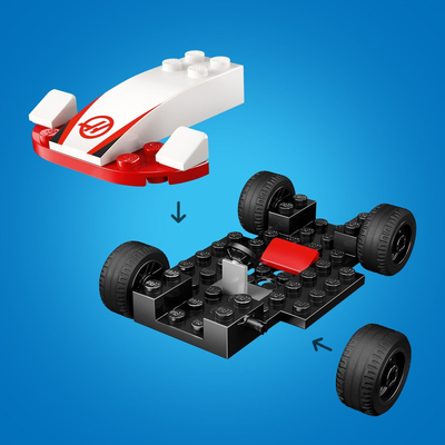 Set Lego City Williams Racing dhe Haas F1, Start Grid, për kalamaj