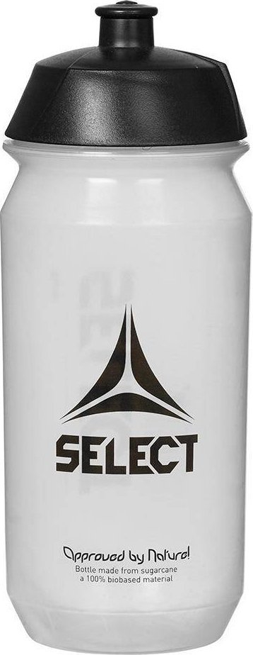 Shishe sporti Select Bio 17442, 500ml, plastike biodegraduese, e bardhë e zezë