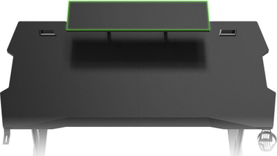 Tavolinë Ultradesk Atomic, 139x74 cm, e zezë