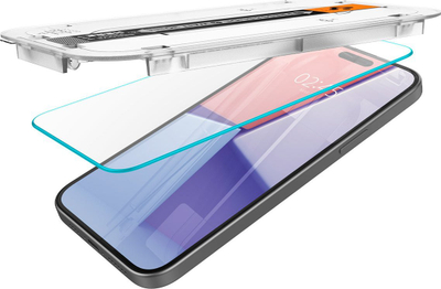 Mbrojtës ekrani Spigen Glass tR EZ Fit, 2 copa, për iPhone 15, transparent