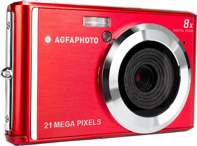 Kamerë e vogël AgfaPhoto Realishot DC5200, 21MP, ekran 2.4", e kuqe