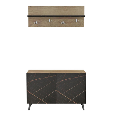 Set paradhomë Delphine 80x31,5x52Hcm (HM8876.12), zezë