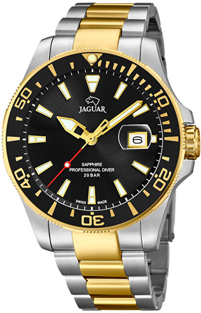 Orë dore Jaguar Exucutive Diver J863 / 2