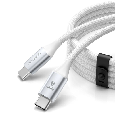 Kabllo USB C Orico CDX, 100W 5A PD, 1m, e bardhë