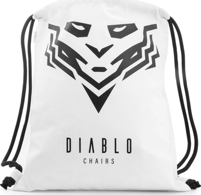 Çantë shpine Diablo Chairs DIABLO Sack me kordone, e bardhë