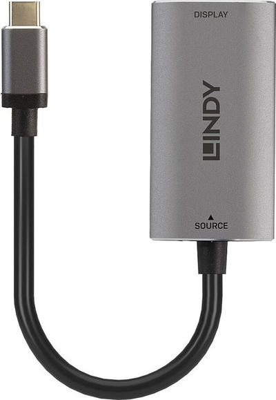 Adapter USB C në HDMI Lindy 43327, 4K, i bardhë