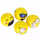 Lodër antistres toptha Mega Creative Emojis, set 4 copë, i verdhë