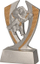 Statujë dekorative karate RE007, 11cm, argjend me ari