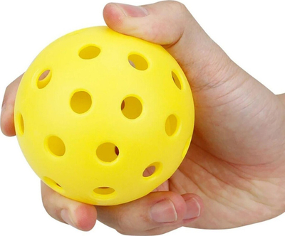 Topa pickleball Pure set, 6 copë, PP, të verdhë