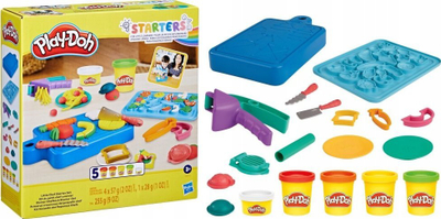 Set lojë Play-Doh Little Chef Starter, 14 aksesorë kuzhine, 9 oz, shumëngjyrësh