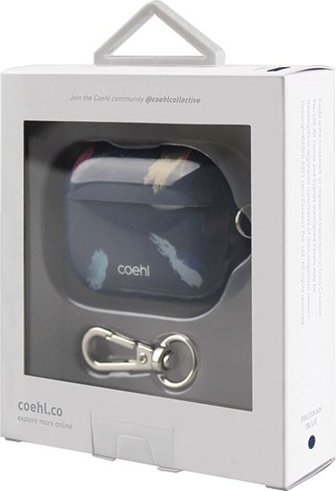 Заштитна обвивка UNIQ Coehl Reverie за AirPods Pro, со приврзок, сина