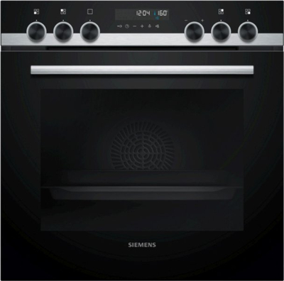 Set furrë dhe pianurë elektrike Siemens PQ521KB10 IQ500 HE578BBS0, me pastrim pirolize, pianurë qeramike, inox i zi