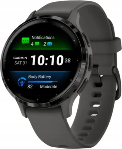 Ora inteligjente Garmin Venu 3S, AMOLED, 40 mm, gri pebble slate