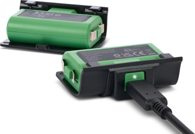 Kit karikimi PowerA Play &amp; Charge për Xbox Series X|S, 2x 1100mAh, USB 3m, jeshile
