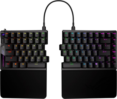 Maus gaming Asus ROG Falcata M703, ergonomik, me PBT, i zi