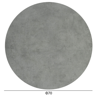 Pllake tavolineje rrethore HomeMarkt HM5842.32, HPL, 70 cm, ngjyrë çimento