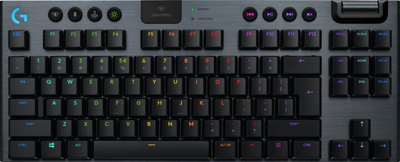 Tastierë Logitech G915 TKL Lightspeed, GL Clicky, US, e zezë