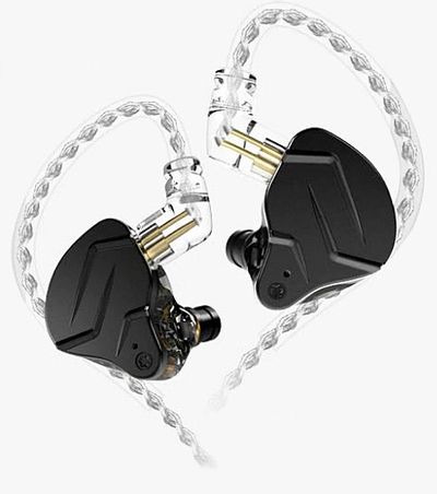 Kufje in-ear KZ ZSN PRO X, hibride 1BA+1DD, pa mikrofon, Gold