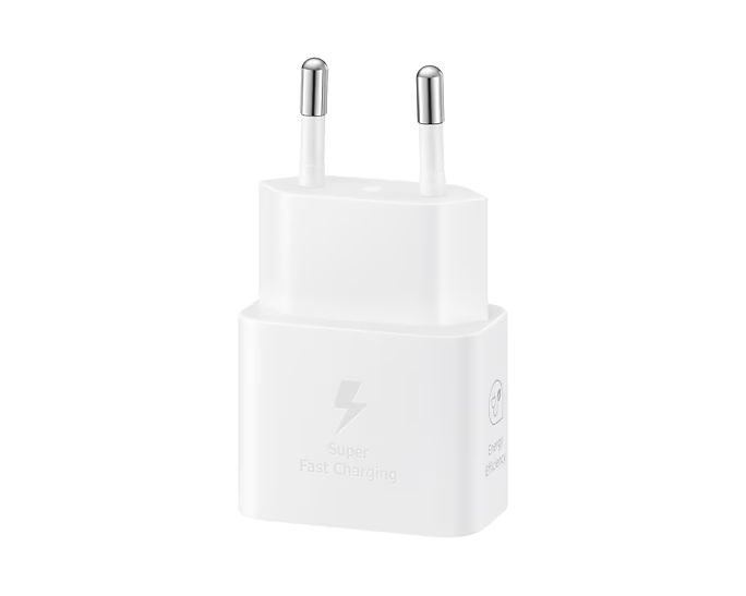 Karikues Samsung 25W, 3A, Super Fast Charge Type-C, i bardhë
