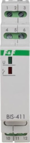 Rele bistabile F&amp;F BIS-411M-LED, 1P 16A, 230V AC, e bardhë