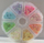 Sequin për zbukurim Galeria Hobby Pastel, set me 8 ngjyra, 6 mm, 40 g