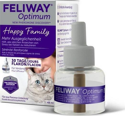Mbushje për difuzorin e maceve Feliway Optimum, 48 ml, 30 ditë, e tejdukshme