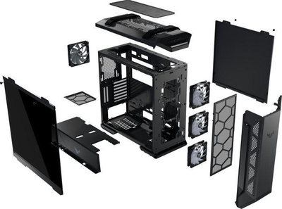 Kasë Asus TUF Gaming GT501 RGB, Midi Tower