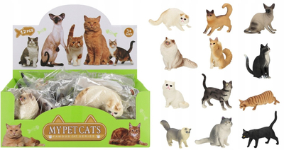 Figurina lodër MEGA CREATIVE Domestic Animals Kitten Mix, kotele, plastike, shumëngjyrëshe