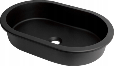 Lavaman Deante Cqs NU6U, oval, granit, nero