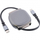 Kabllo USB InLine USB C, 0.8m, 100W, e zezë gri