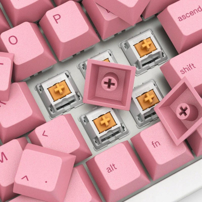 Keycaps GPBT Grapefruit, profil Cherry, PBT, shumëngjyrësh