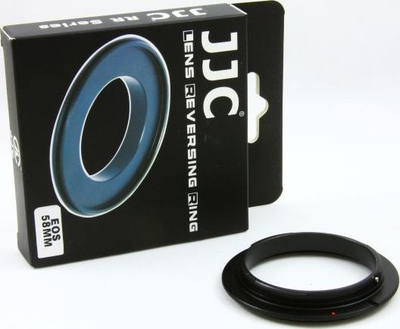 Adapter makro JJC TYP 7 për Canon, 72mm, alumini i zi