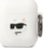 Kapak për AirPods Karl Lagerfeld KLA2RUNCHH, silikon, për AirPods 1/2, i bardhë