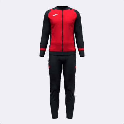 Trening për kalamaj JOMA Lider Tracksuit Children, me fleece, i kuq e zi