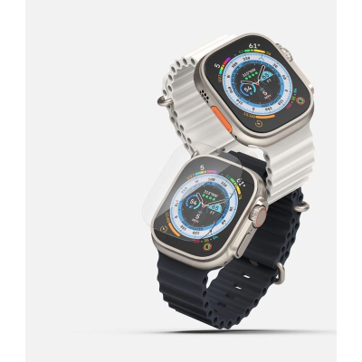 Xham mbrojtës Ringke Tempered Glass për Apple Watch Ultra 49mm, set 4 copë, transparent