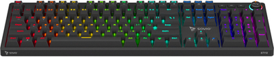 Tastierë mekanike Savio Styx, Outemu Blue, RGB, e zezë