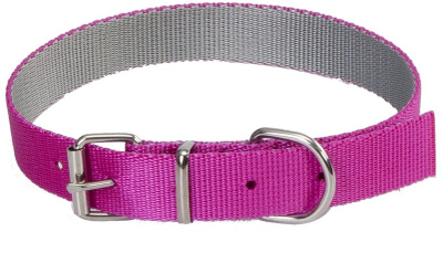 Qafore për qen Dingo Energy Silver, 45 cm, 1,6 cm, rozë