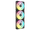 Ventilator kasë CORSAIR iCUE LINK QX120, 120mm PWM, RGB, i zi, set 3 copë me HUB