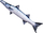 Jastëk në formë peshku Gaby Barrakuda, 110cm
