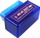 Interfejs diagnostikues OBD2 ELM327 Mini, Bluetooth, blu