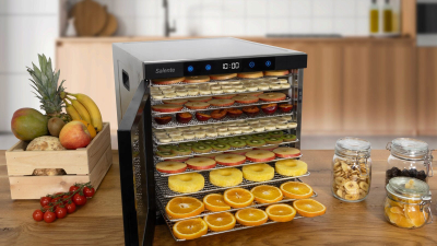 Tharëse frutash Evolveo Salente QuickDry, 10 tabaka inox, 35-75°C, inoks
