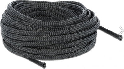 Mbështjellës kabllosh Delock 18848, 10m, diametër 6mm, i zi