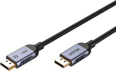 Kabllo DisplayPort Unitek C1626GY01, 2.1, 8K 120Hz, 1.5m, gri