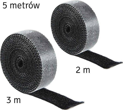 Shirit organizues kabllosh Velcro, 5 m, 2 cm, i zi